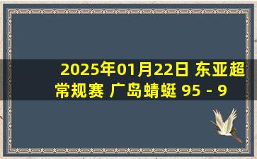 2025年01月22日 东亚超常规赛 广岛蜻蜓 95 - 92 桃园领航 全场集锦